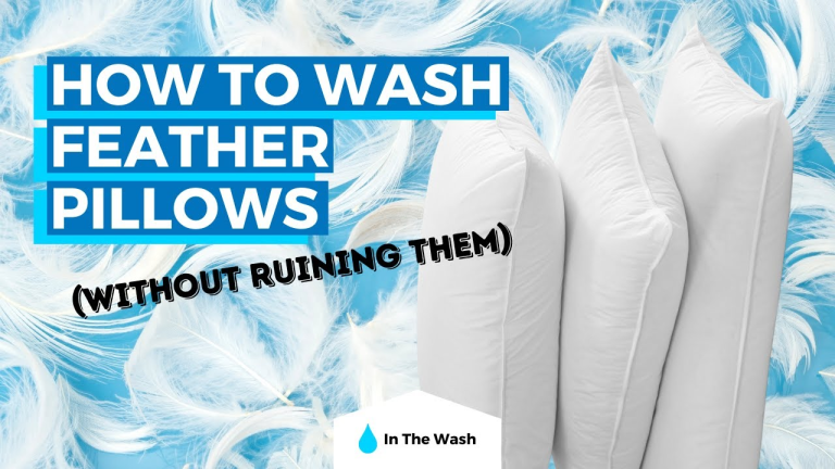 how to wash feather pillows
